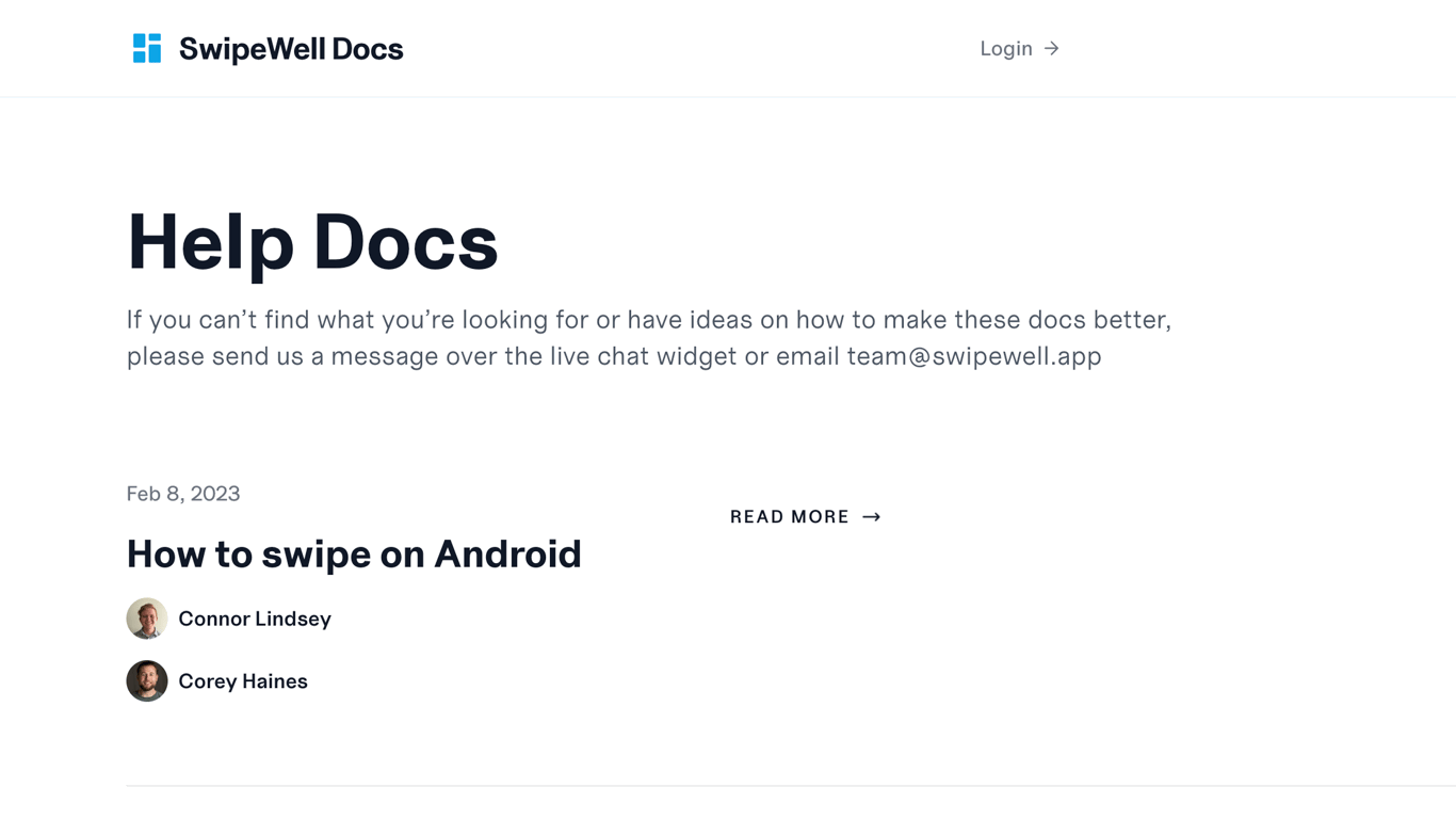 Help Docs