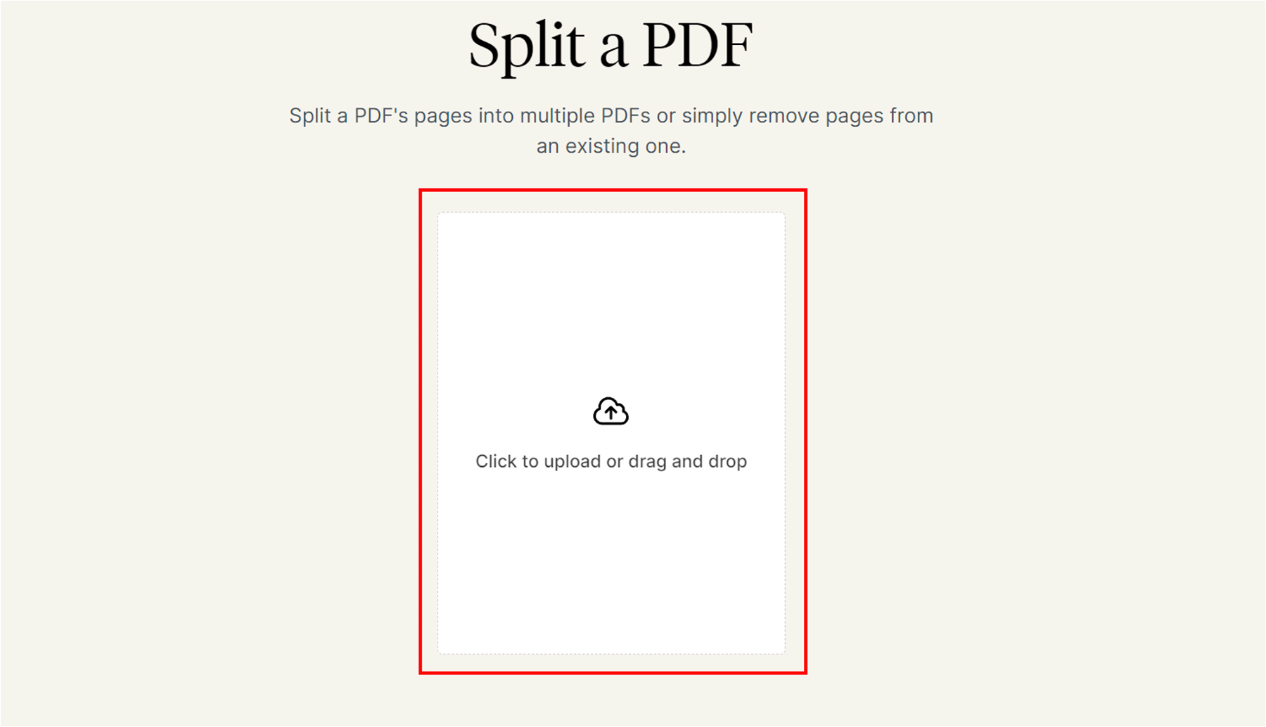 How to split PDFs into multiple pages