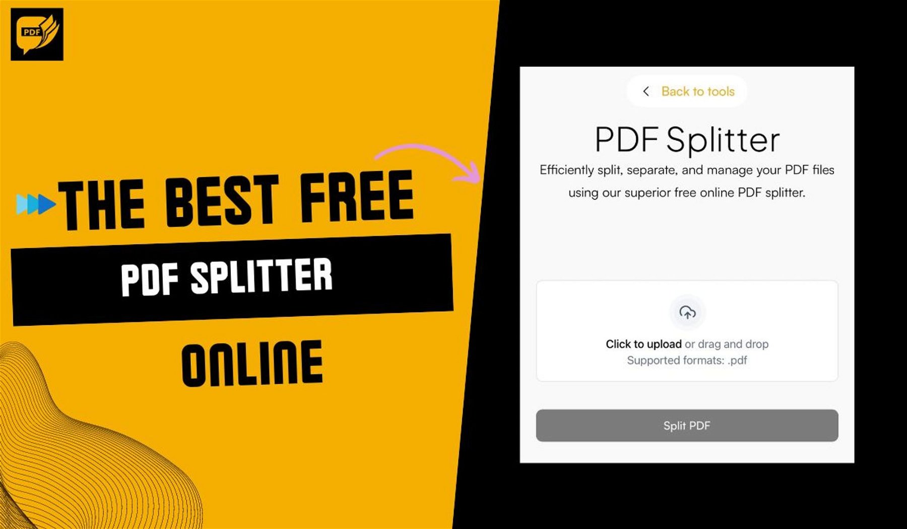 Split PDF Tool using Scanner Go