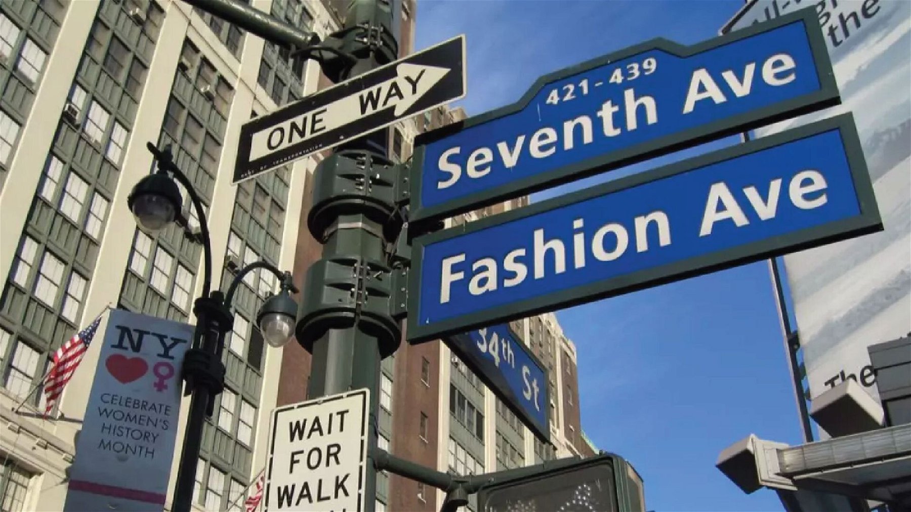  Fashion Avenue Street Sign Photography Print, Fashion