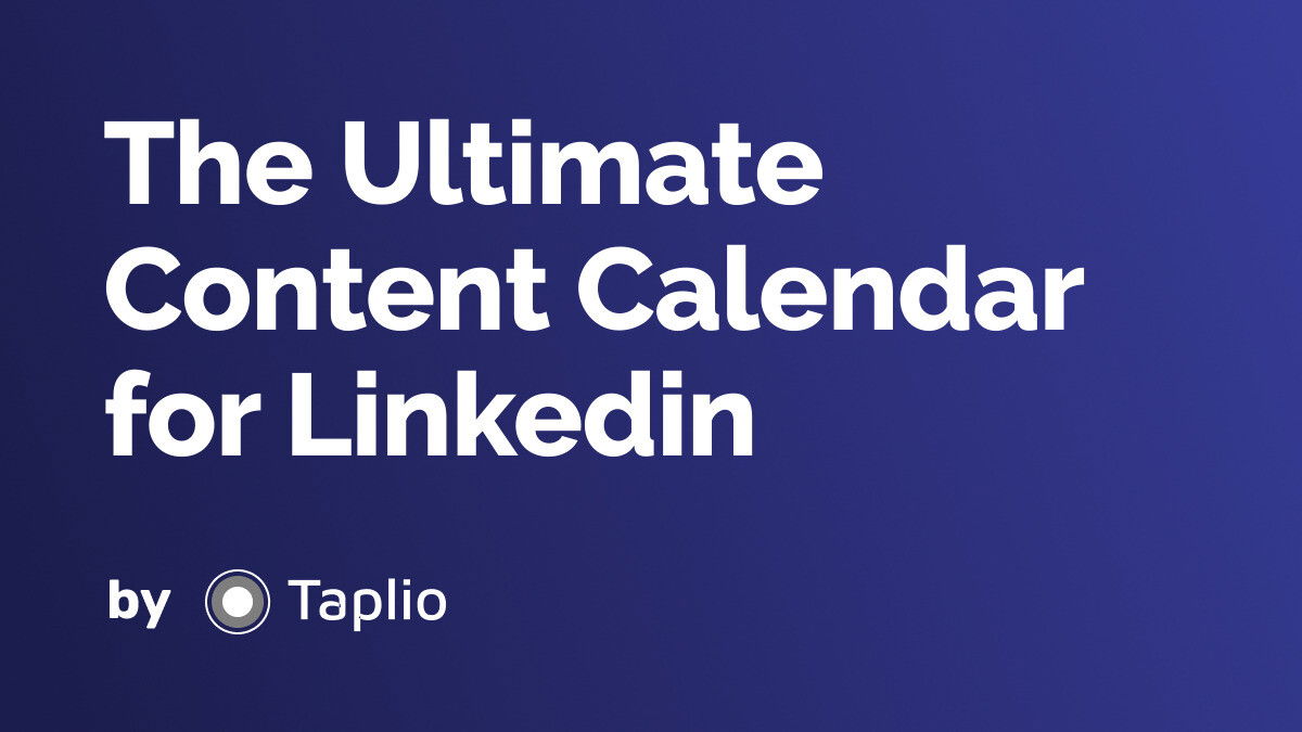 Creating a LinkedIn Content Calendar in 2023 With Templates and Examples Creating a LinkedIn Content Calendar in 2023 With Templates and Examples
