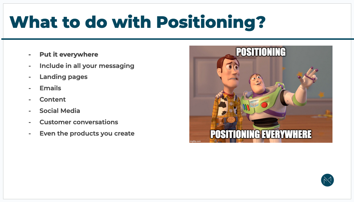 4 Step positioning framework