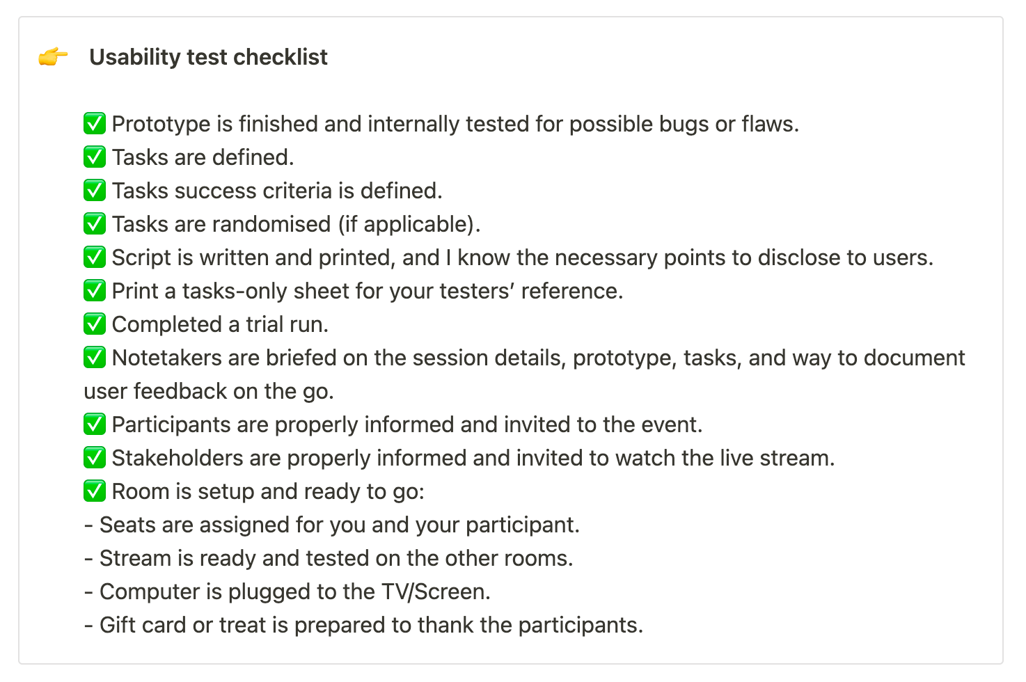 How To Usability Test (UX Framework)