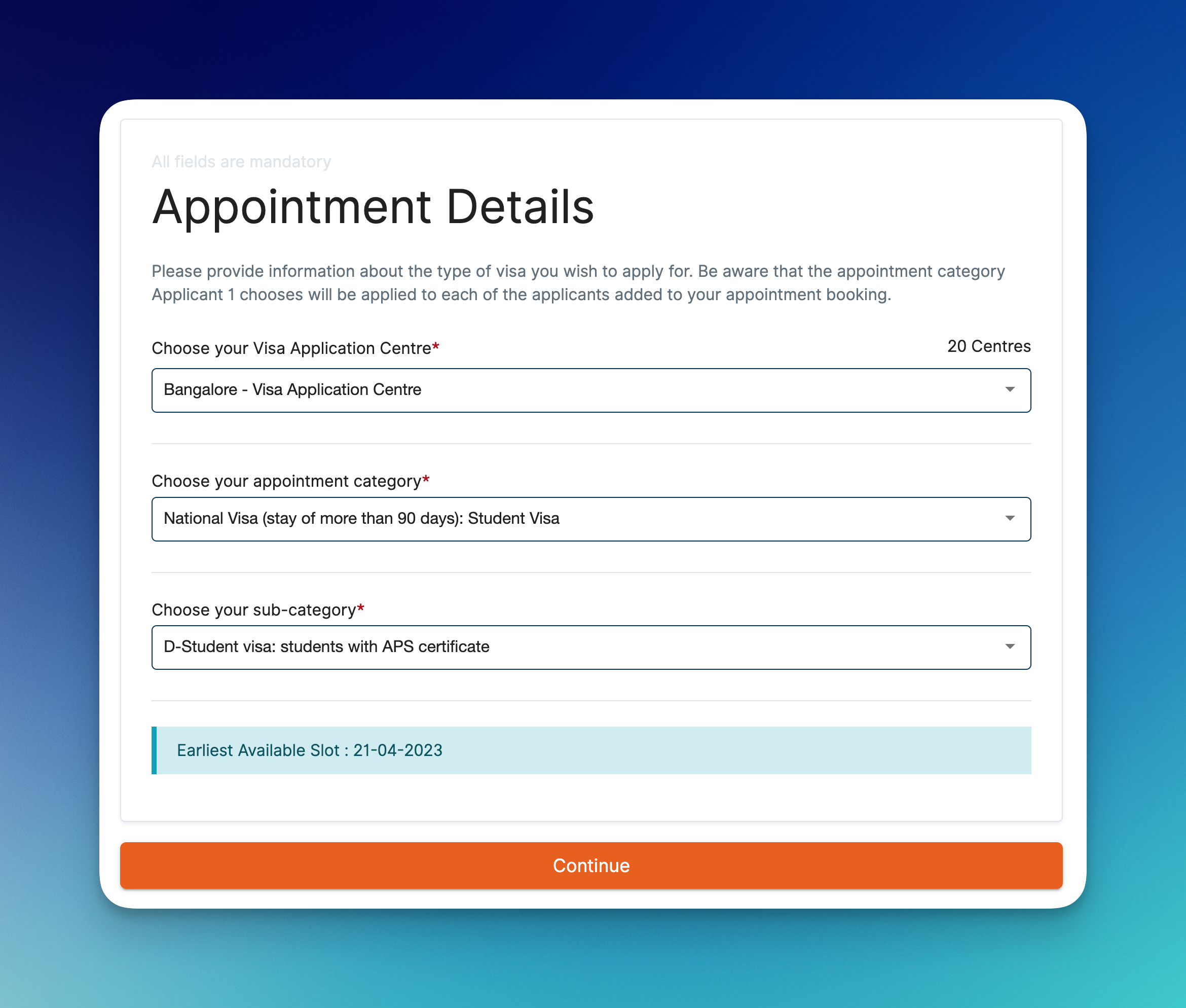 German Student Visa Appointment Booking and Cancellation Process in