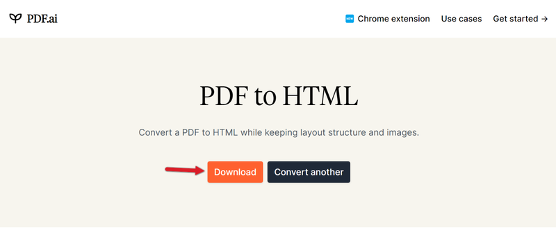 PDF to HTML