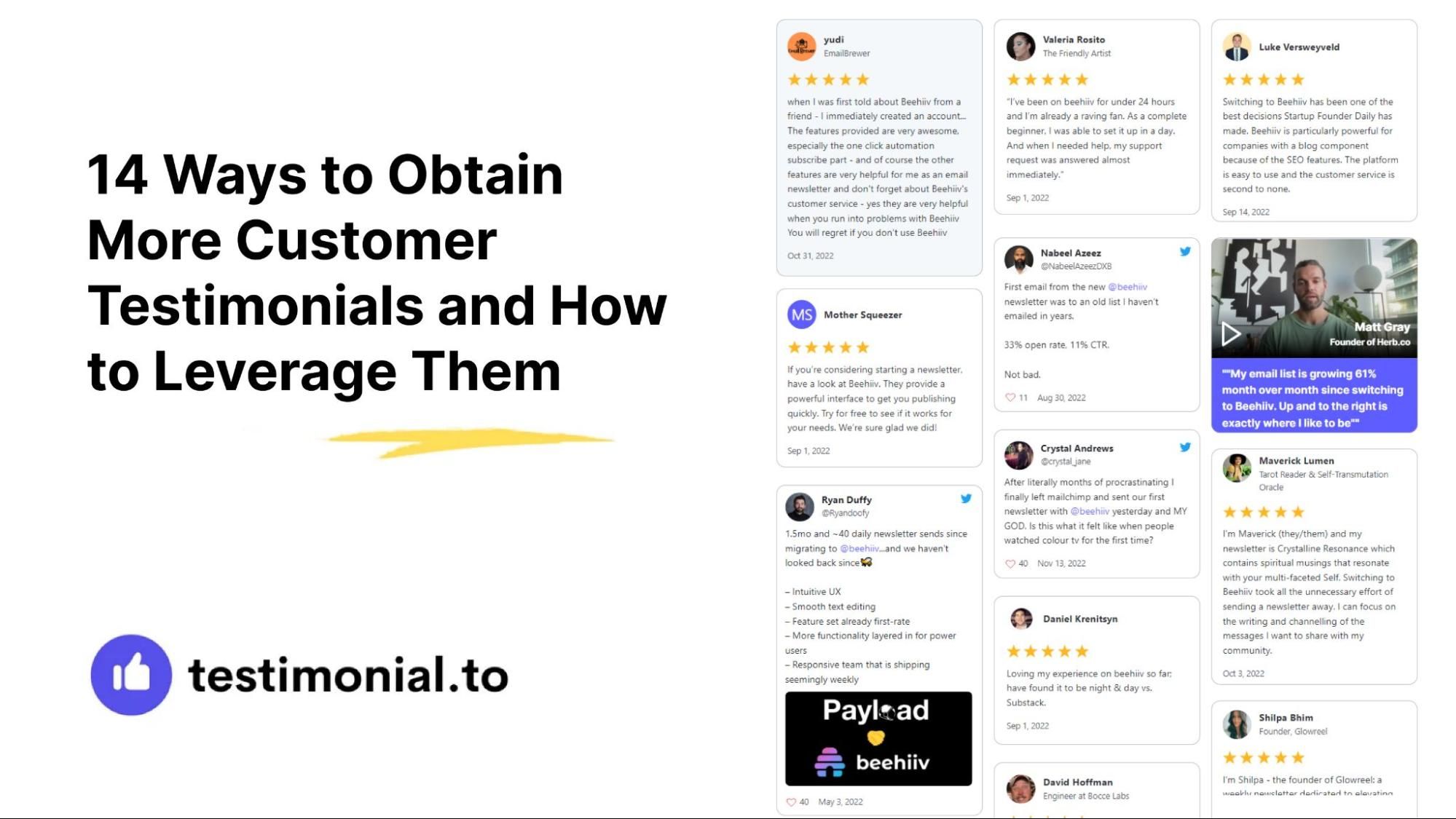 Customer 252 14 Ways to Obtain More Customer Testimonials and How to Leverage Them