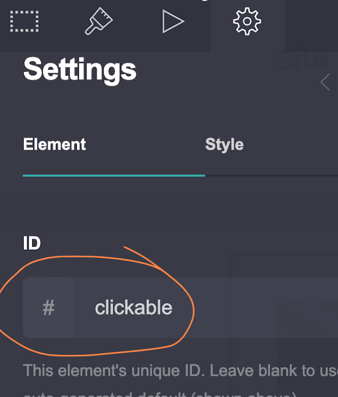 Make a Container clickable in Carrd