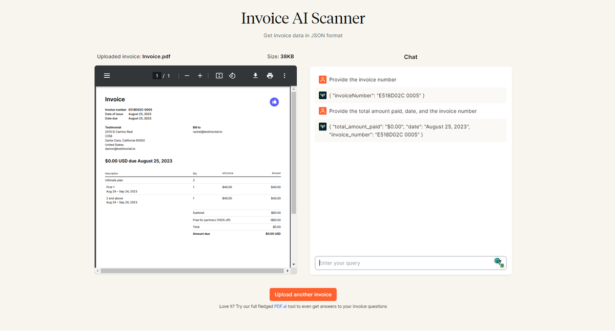 Invoice AI Scanner
