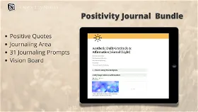 Positivity Journaling for Notion - Daily Gratitude & Positive Affirmations (Journaling Template)