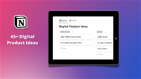 Digital Product Ideas - Notion Template