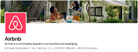 AirBnB’s Linkedin Company Page Banner Size