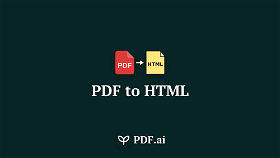 PDF to HTML 