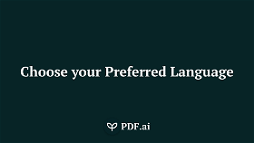Choosing Your Preferred Language 