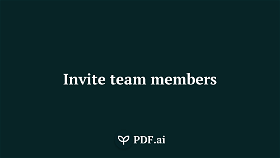 Invite your team members