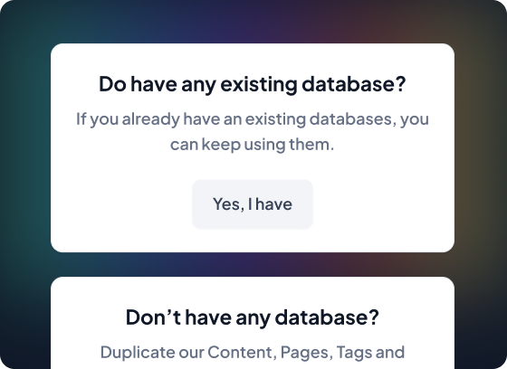 Add your databases