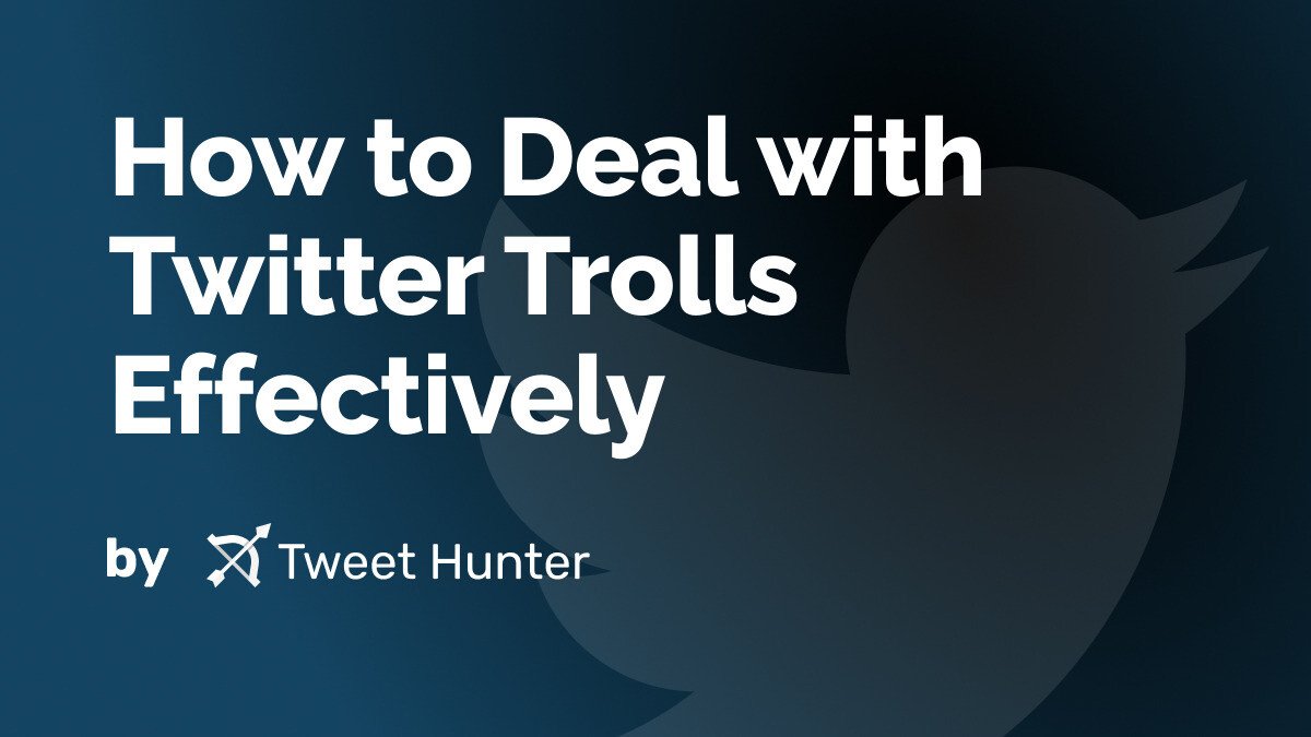How to Deal with Twitter Trolls Effectively