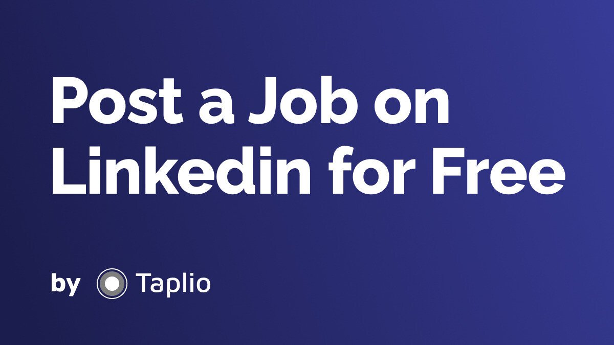 Post a Job on Linkedin for Free