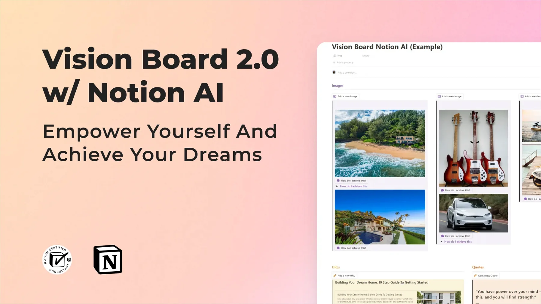 ðŸŽ¯ Vision Board 2.0 Notion Template