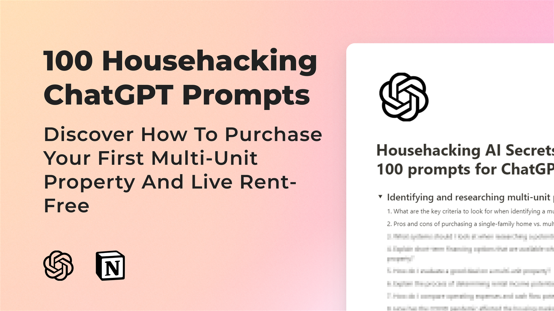 Househacking AI Secrets: 100 prompts for ChatGPT