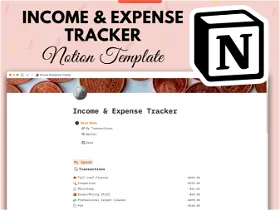 Income & Expense Tracker | Notion Template