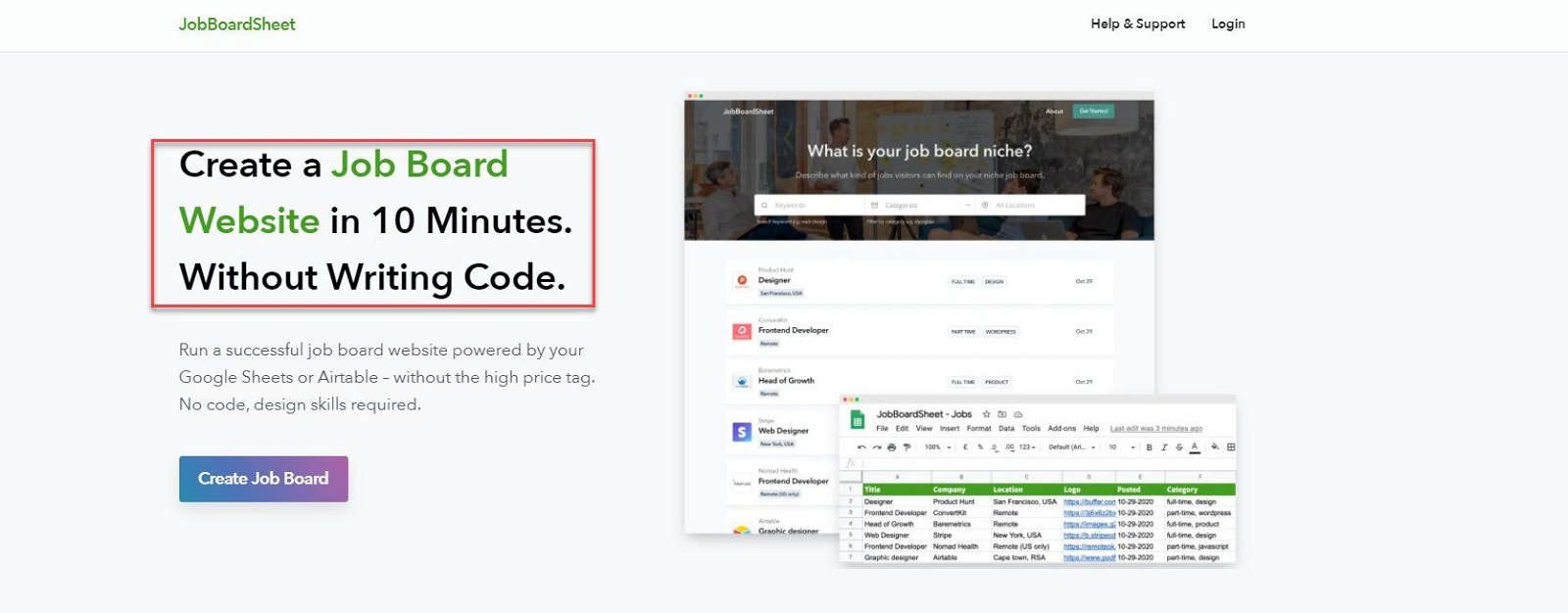Add data to support your SaaS landing page.