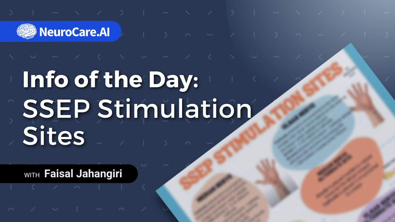 Info of the Day: "SSEP Stimulation Sites”