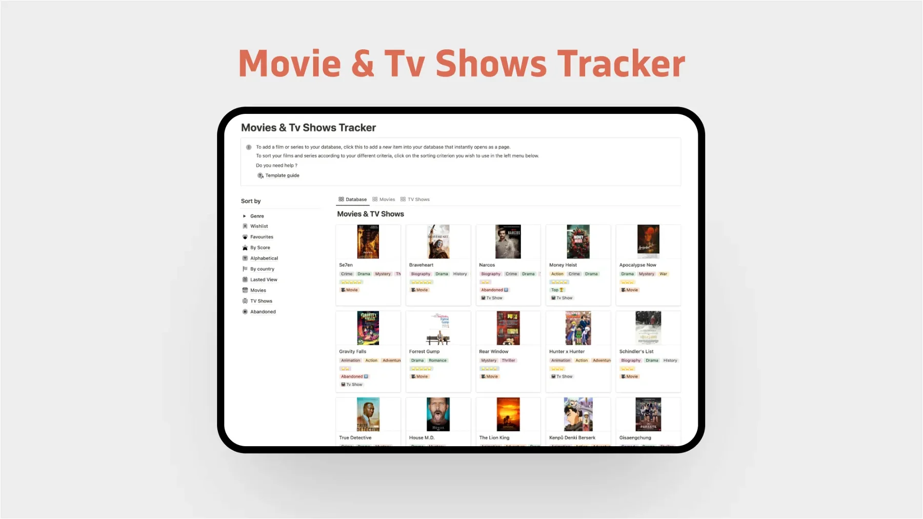 Movies & Tv Shows Tracker