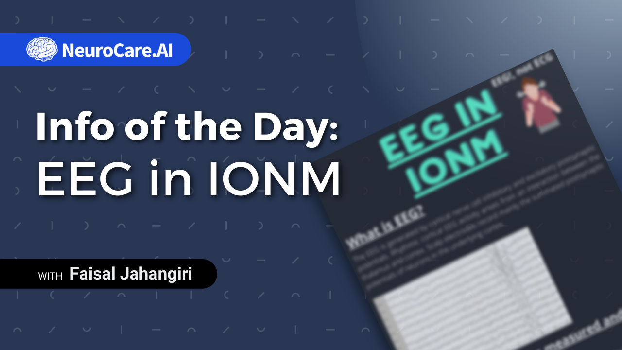 Info of the Day: "EEG in IONM”
