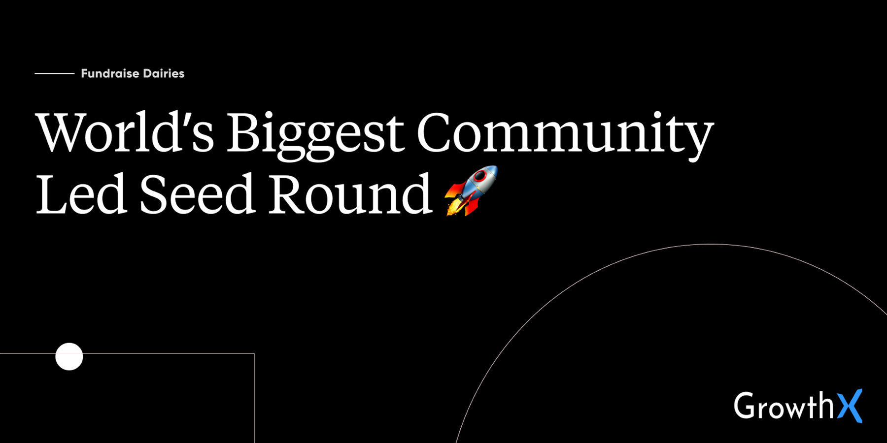 We've raised the largest community led seed round from 212 investors