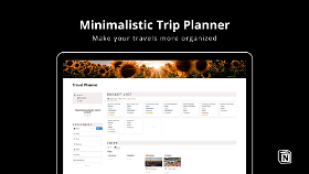 Minimalistic Trip Planner