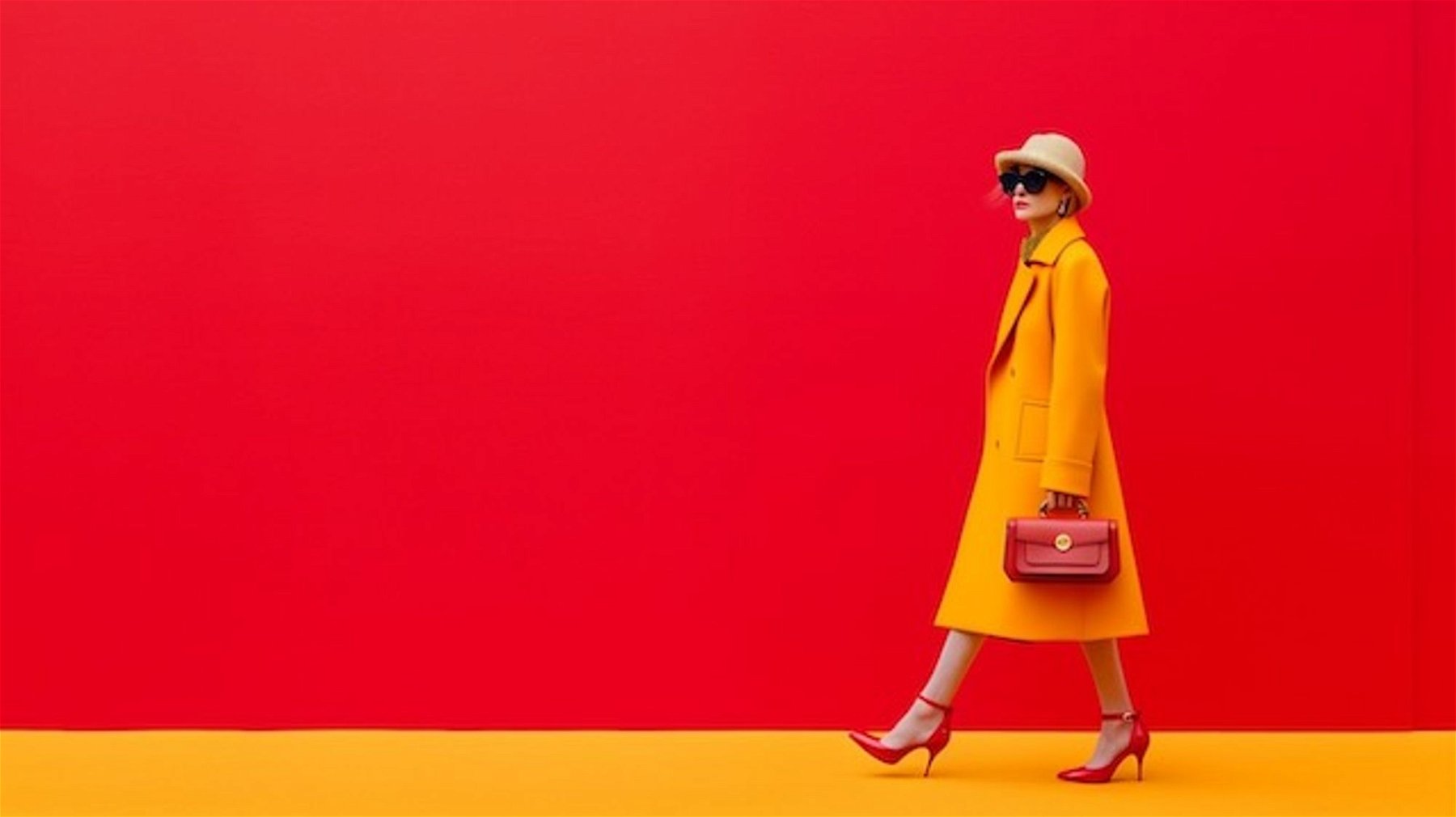 MidJourney Prompt: minimalism, bright background, Gucci high fashion --ar 16:9