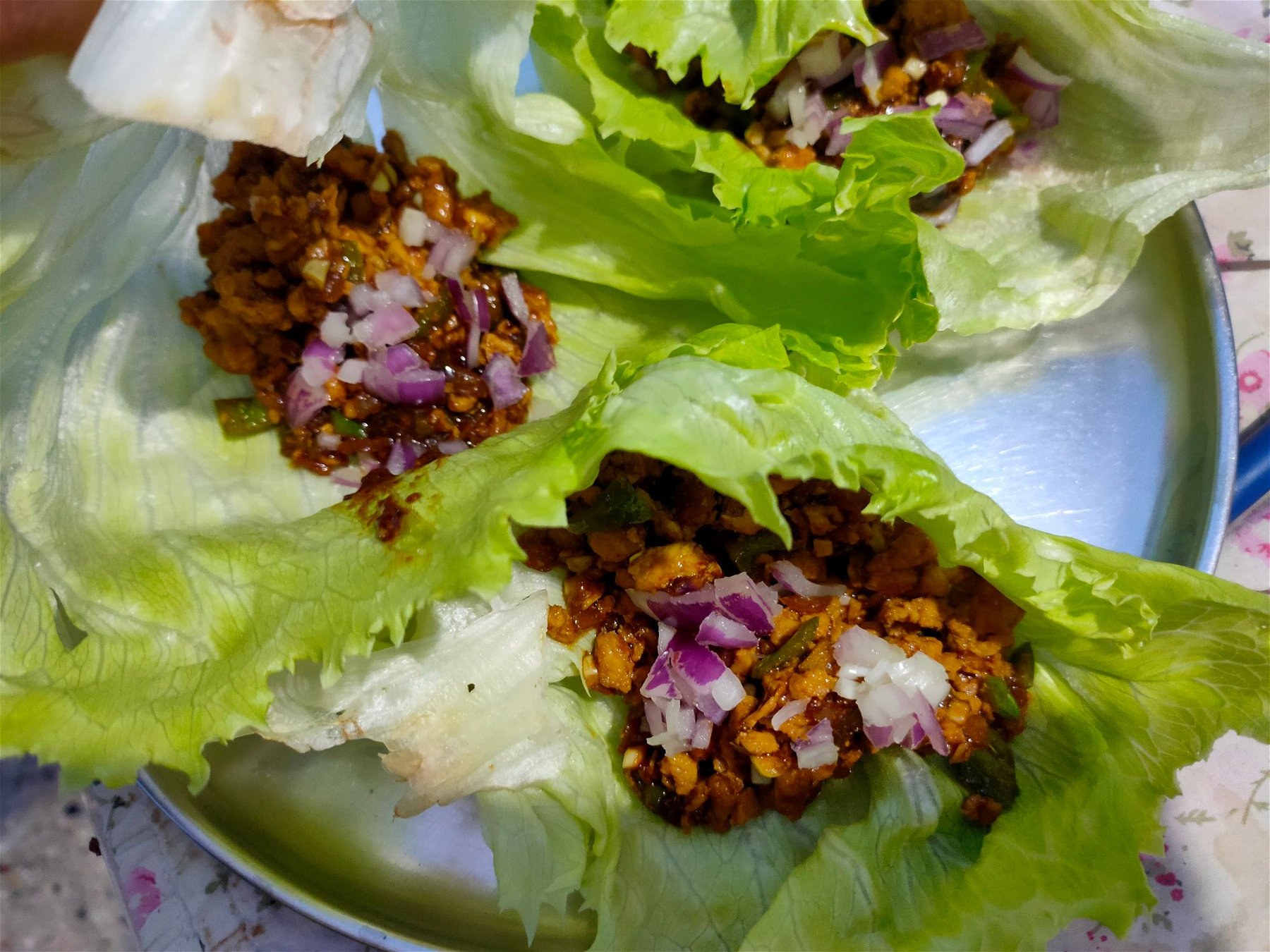 Teriyaki Chicken Lettuce Wraps 🍗