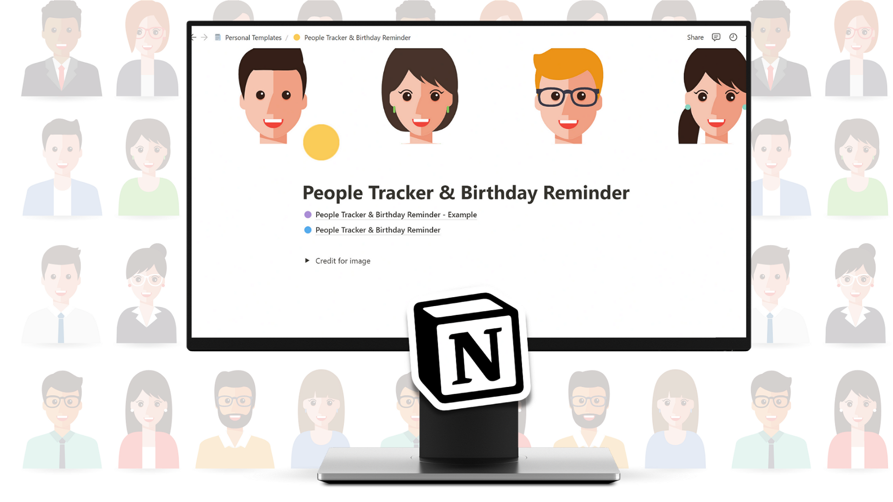 People Tracker & Birthday Reminder - Notion Template