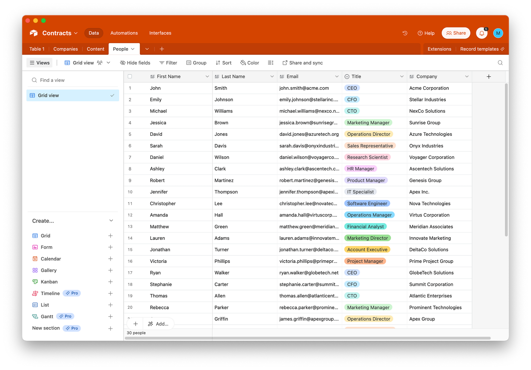 Airtable’s sold as a database—one that’s flexible enough to be a project management app, CRM, inventory tracker, or anything else a business needs.