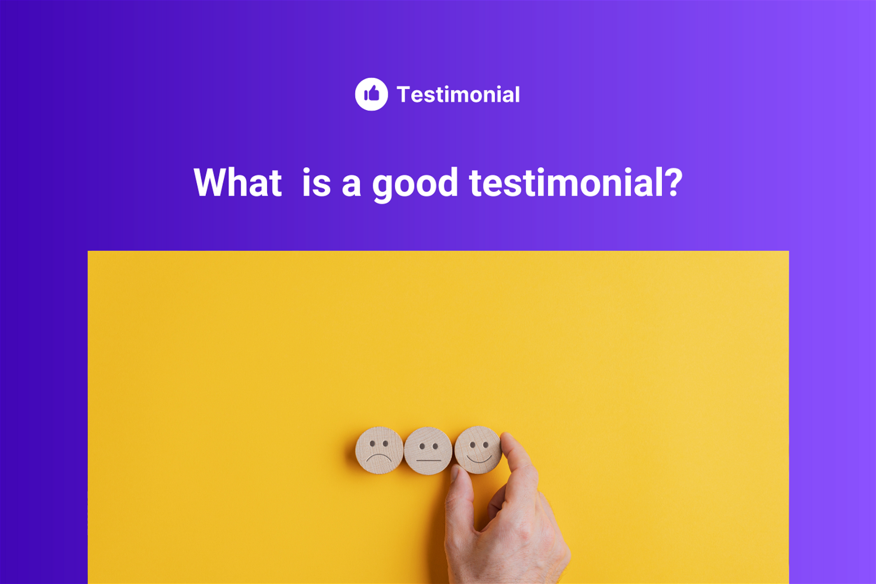 What is a good testimonial?
