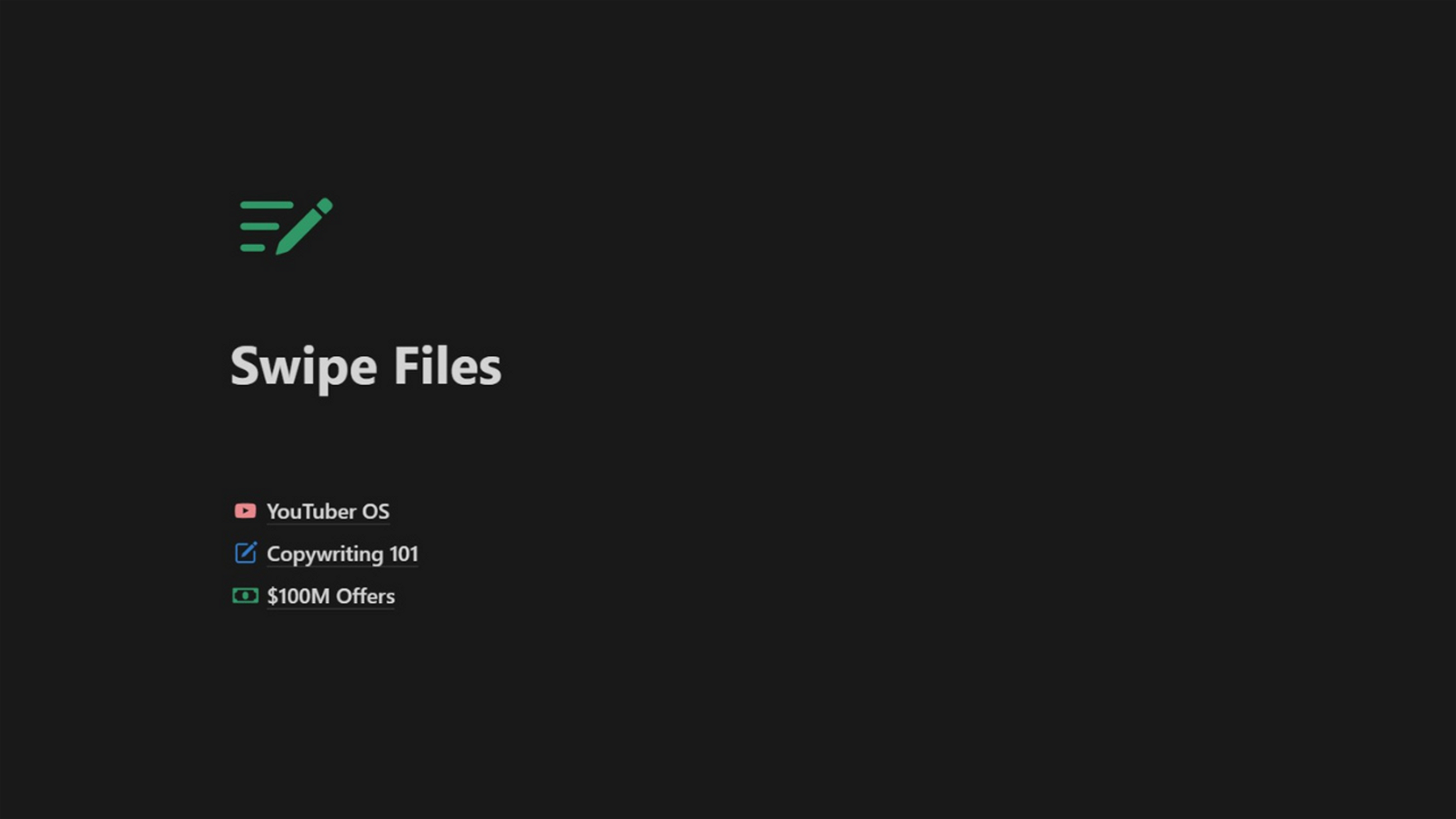 Swipe Files