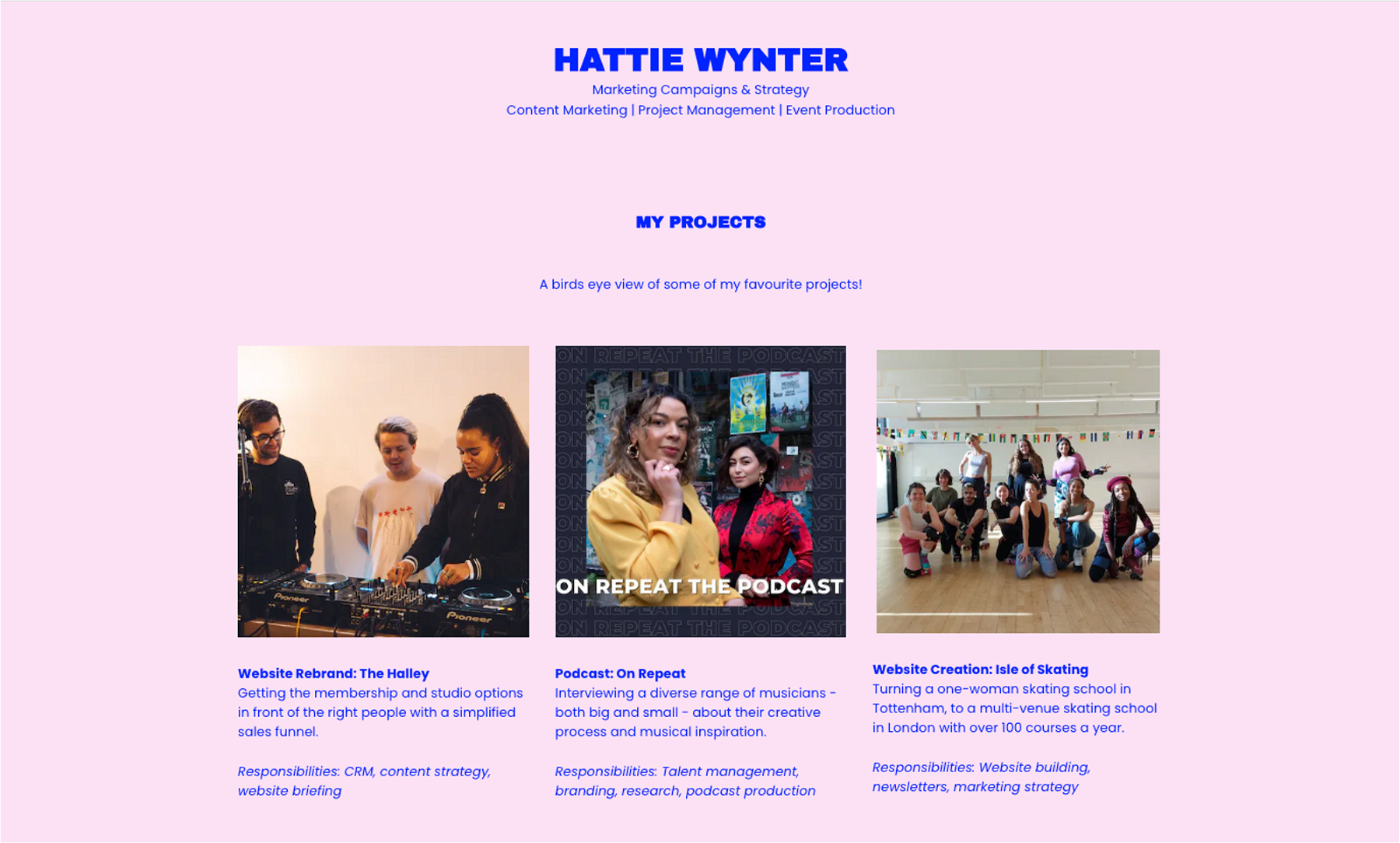 Why Hattie Wynter Uses Jemi For Her Personal Portfolio Website