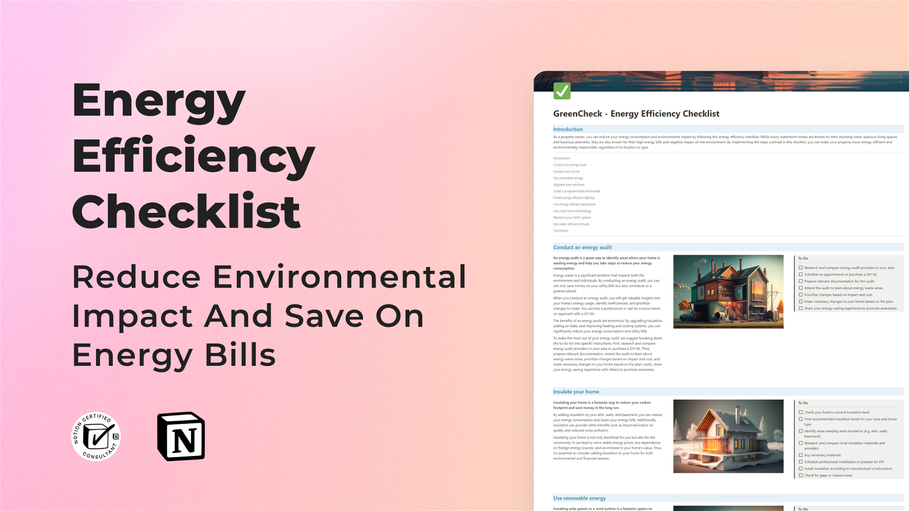 🌍 Save Planet (And Money) Effortlessly Without Leaving Home - Energy Efficiency Checklist