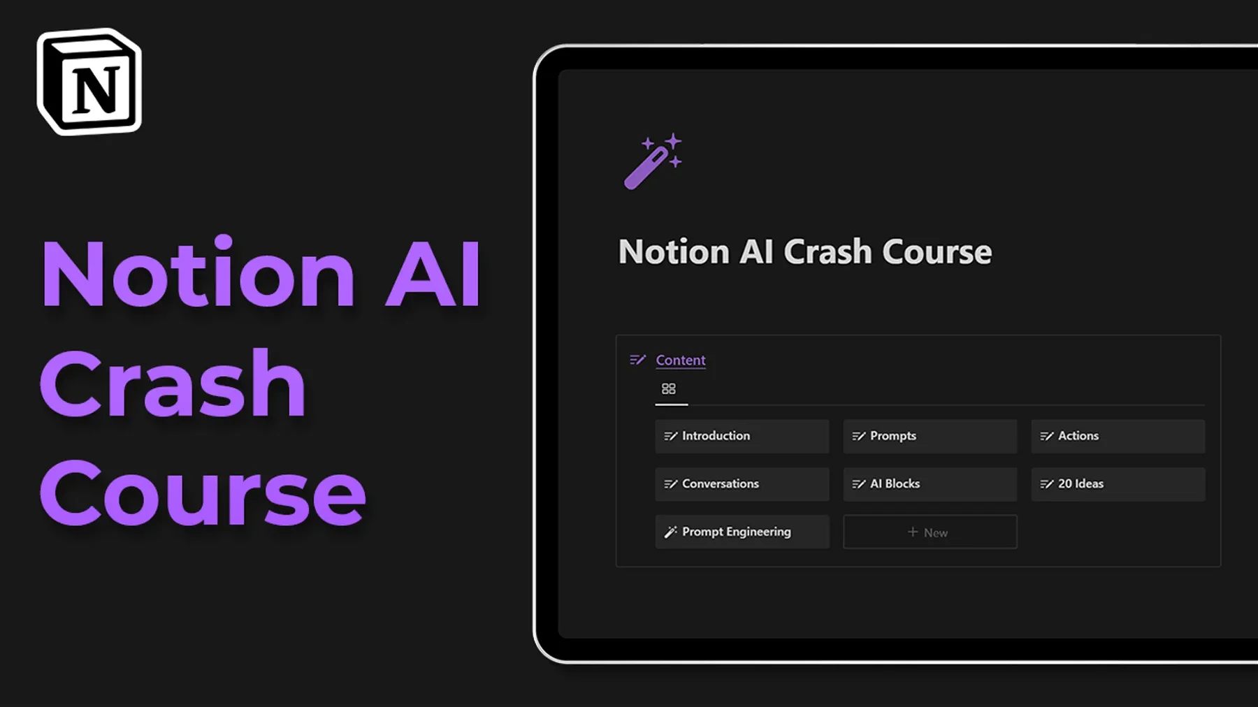 Notion AI Crash Course