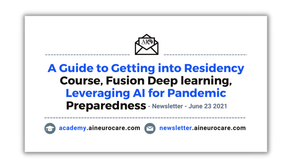 A Guide to Getting into Residency-Course, Fusion Deep learning. Leveraging AI for Pandemic Preparedness 👨‍⚕️
