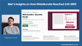 Mat’s Insights on How WideBundle Reached 32K MRR
