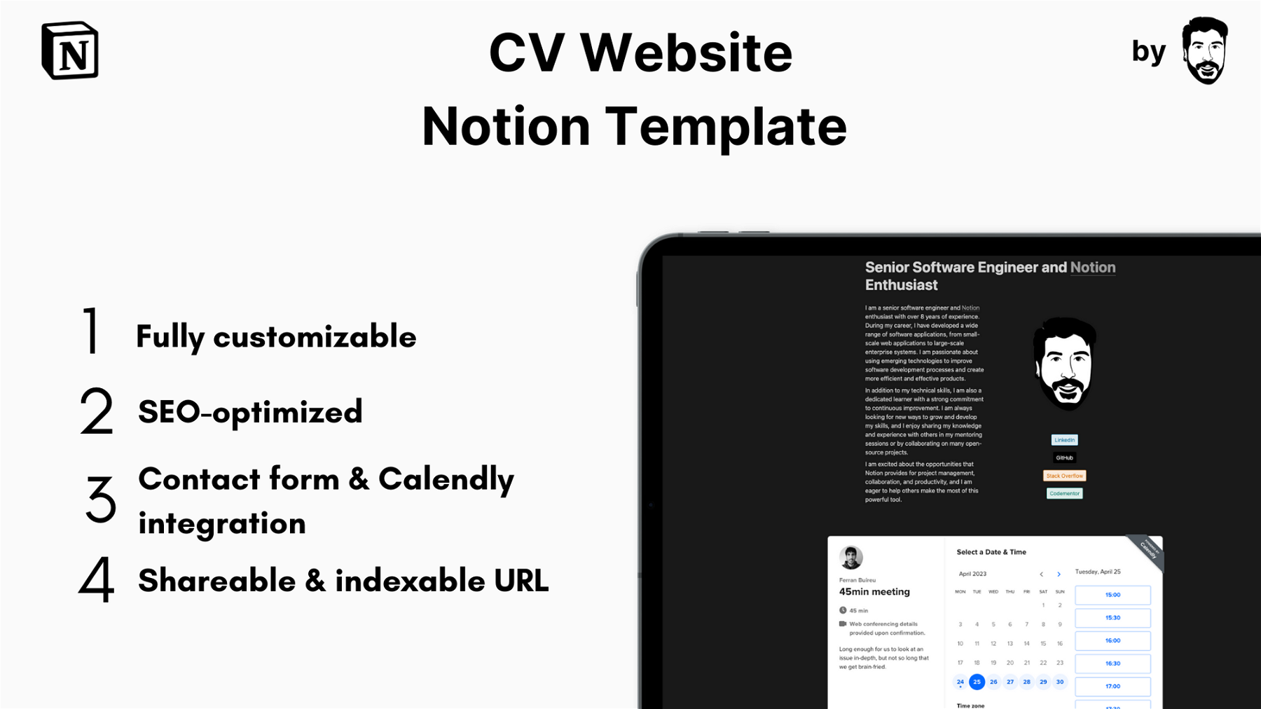 CV Website Notion Template
