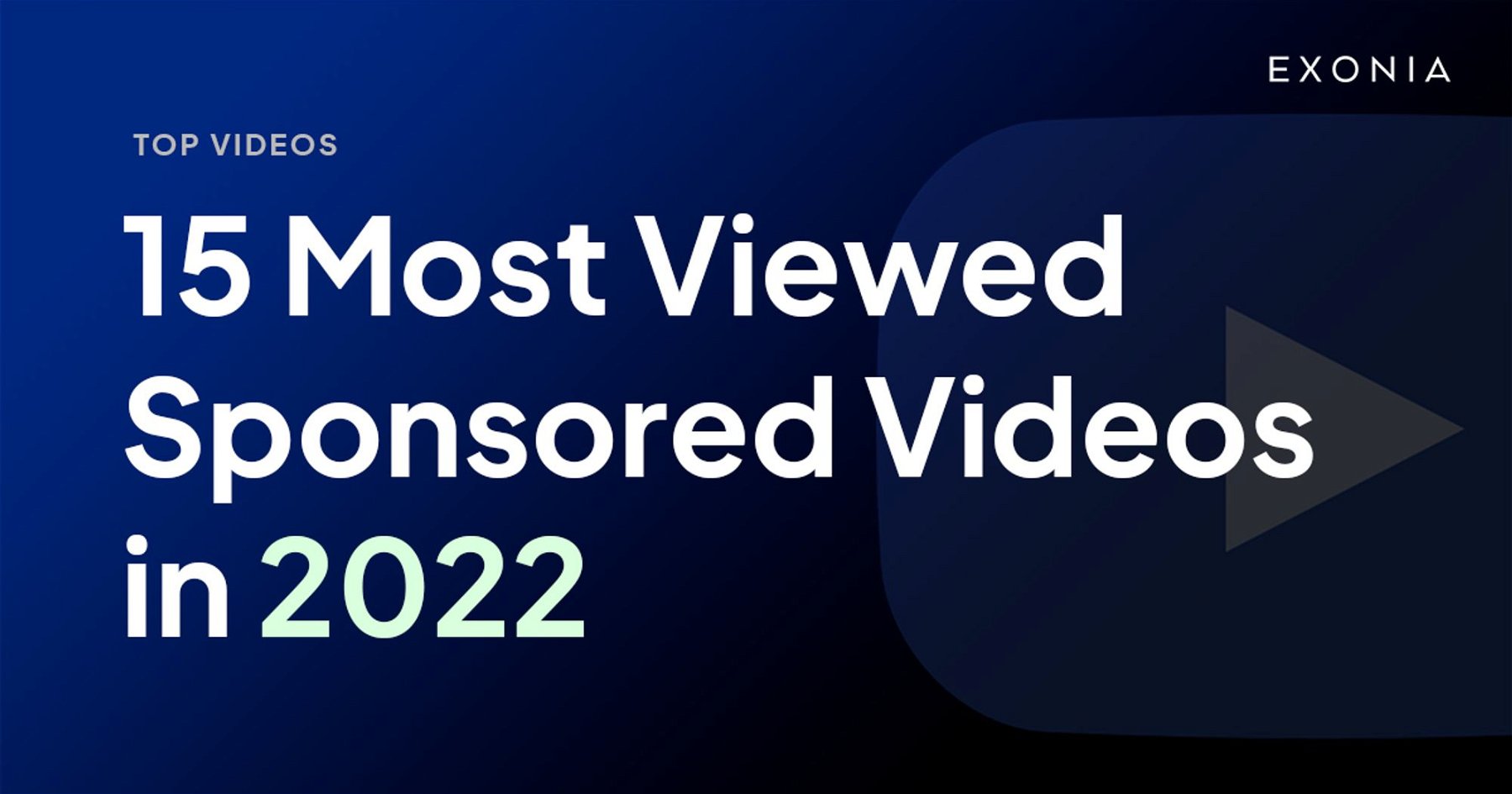 15 Most Viewed Sponsored YouTube Videos in 2022