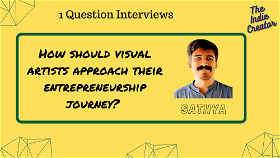 How should visual artists approach their entrepreneurship journey? 