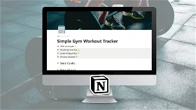 Simple Workout and Gym Tracker for Notion
