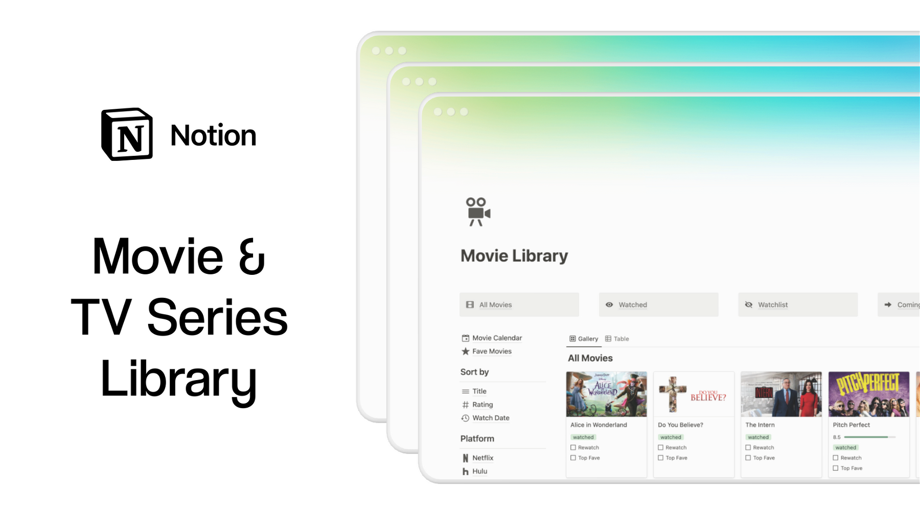 Movie & TV Series Library (Notion Template)