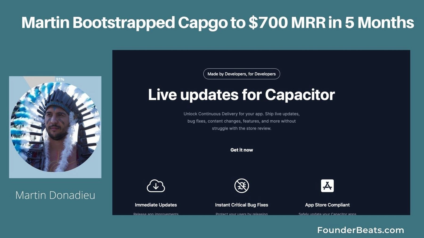 Martin Bootstrapped Capgo to $700 MRR in 5 Months
