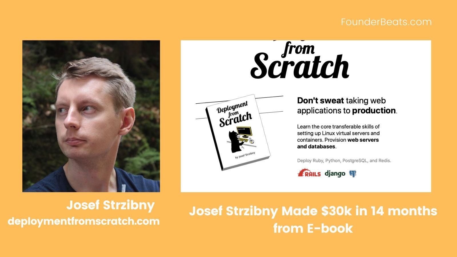 Josef Strzibny Made $30K in 14 months from  E-book