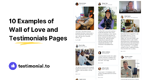 10 Examples of Wall of Love and Testimonial Pages