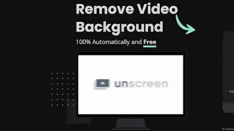Unscreen removing the background and replacing it with any other background the user desires.